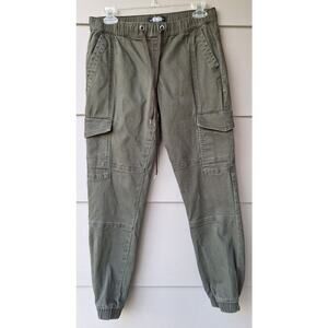 Rewash Los Angeles Jogger Cargo Military Olive Green Cotton Casual Pants Size M